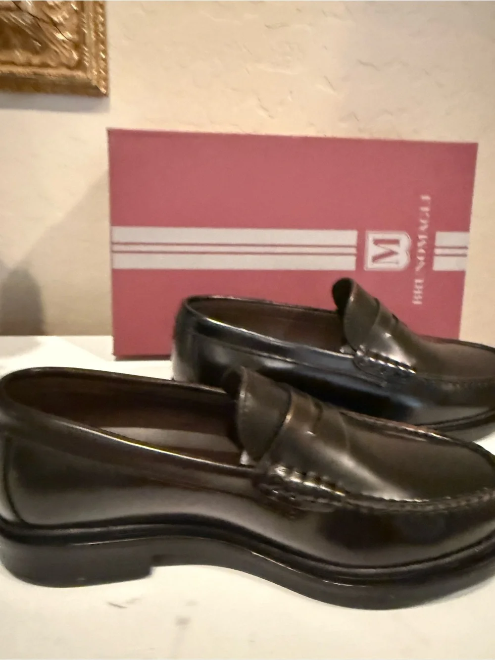 M Line By Bruno Magli Mello Brown Loafer Men's size 8 NWT